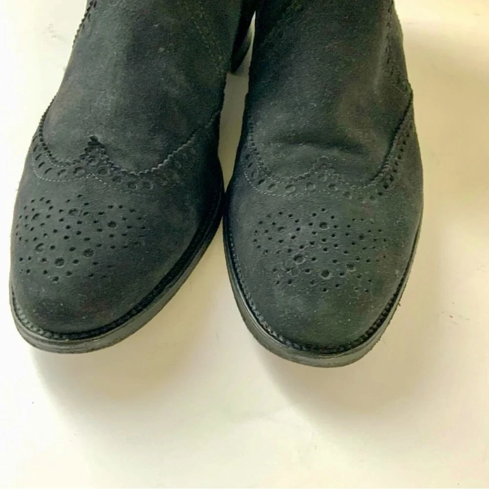 Hermès black suede Brighton boots - Picture 5 of 6